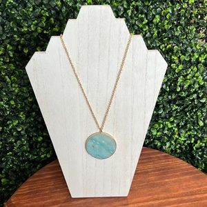 Blue Amazonite Big Necklace “32